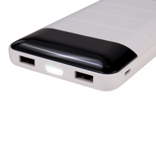 Wholesale 7800 mAh LED Digital Display Small Portable Charger External Battery Power Bank (White)